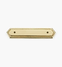 Brass Rope-Edge Handle Escutcheons