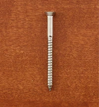 Vis à tête fraisée no en acier inoxydable 316