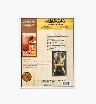 Oval-Back Windsor Chair Plan