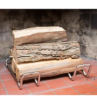 Chenets en acier inoxydable