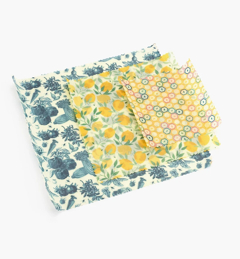 Emballages à la cire d'abeille