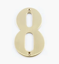 Standard Cast Brass House Numbers