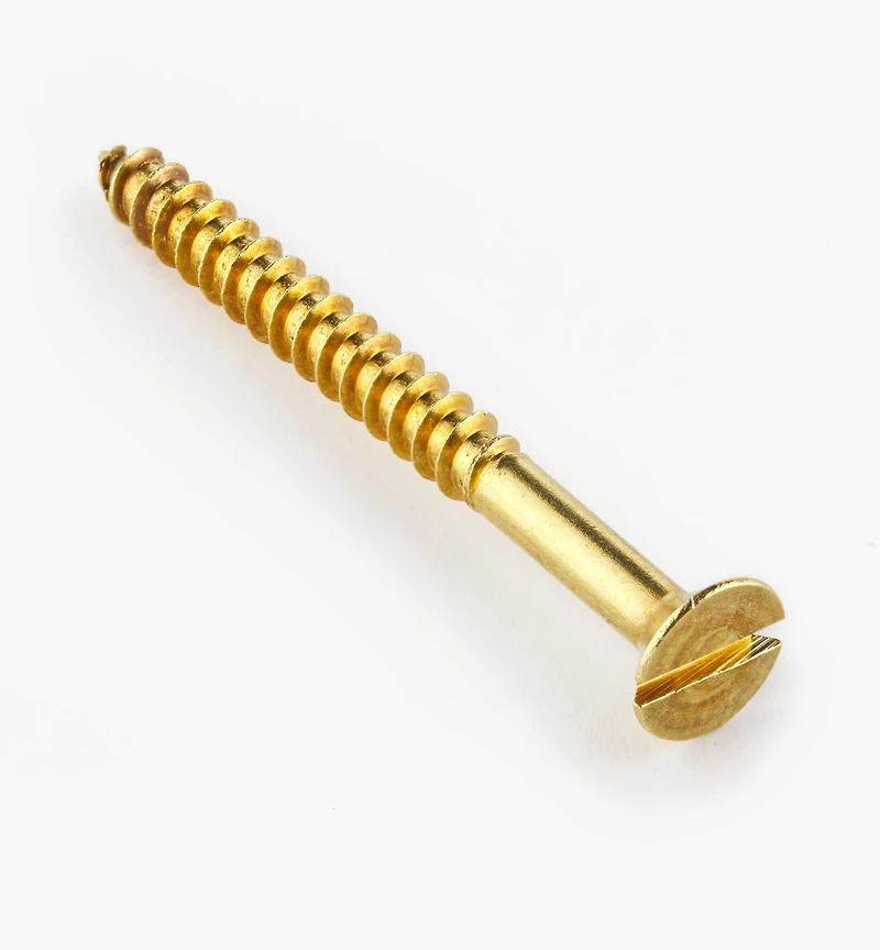 Vis à tête fraisée no en laiton
