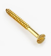 Vis à tête fraisée no en laiton