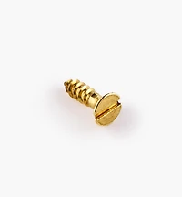 1/2" #6 Flat-Head Brass Screws