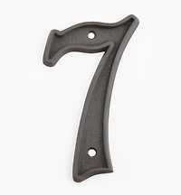 Italic Cast Brass House Numbers