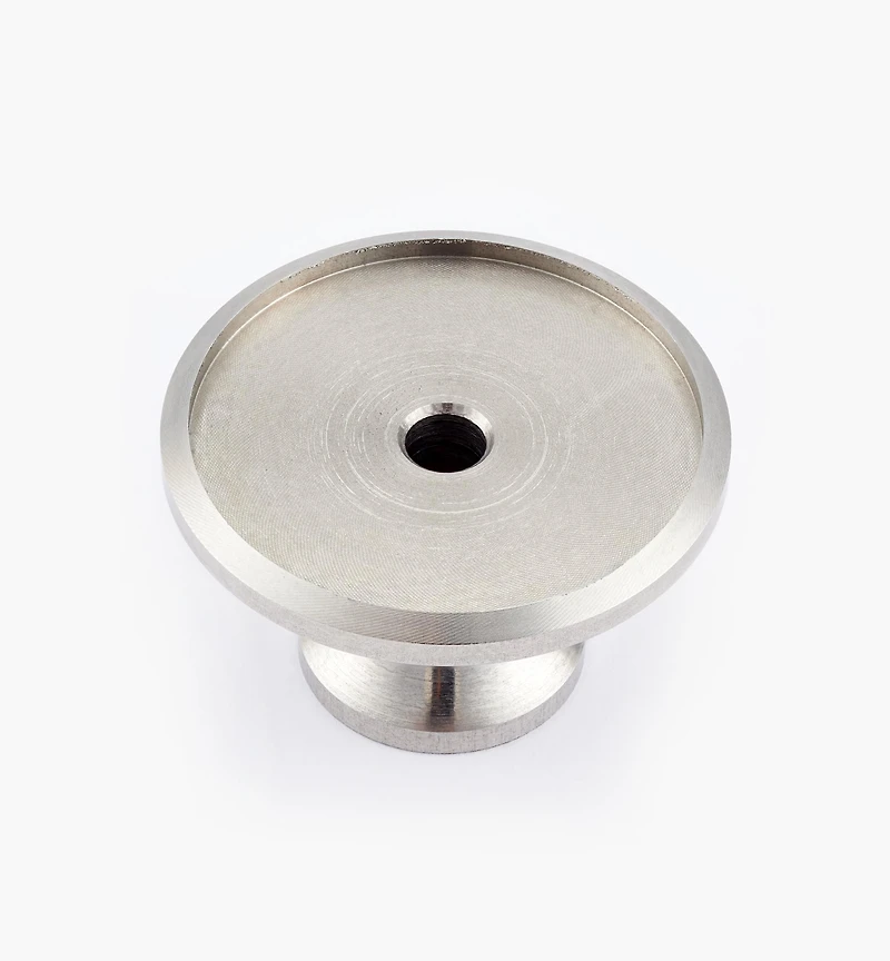 Veritas Stainless-Steel Large Smooth Insert Knobs