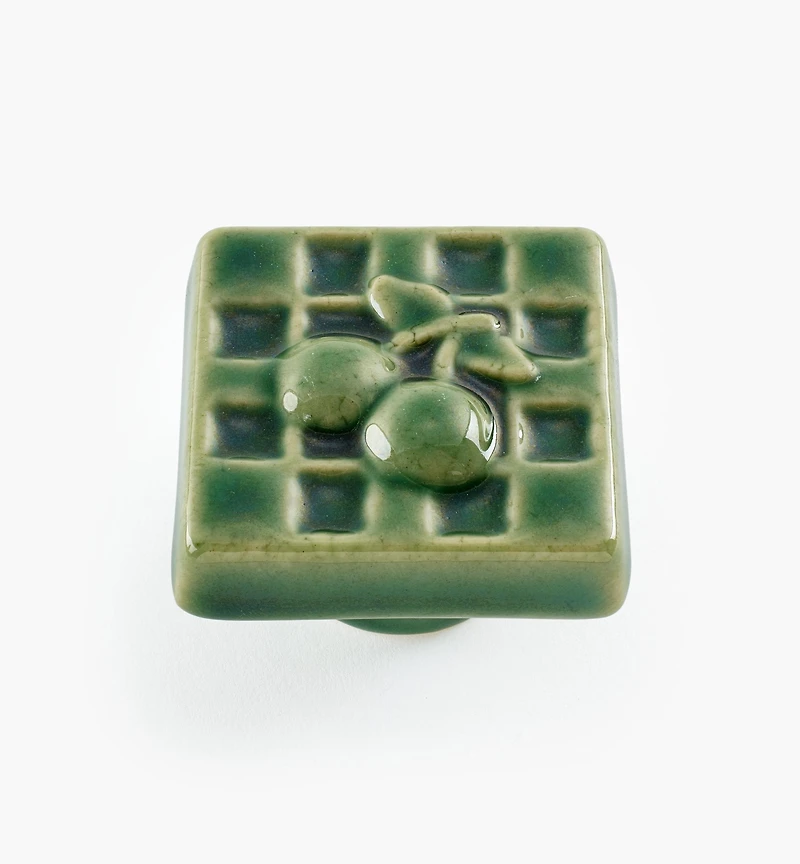 Boutons en céramique à motif de cerise