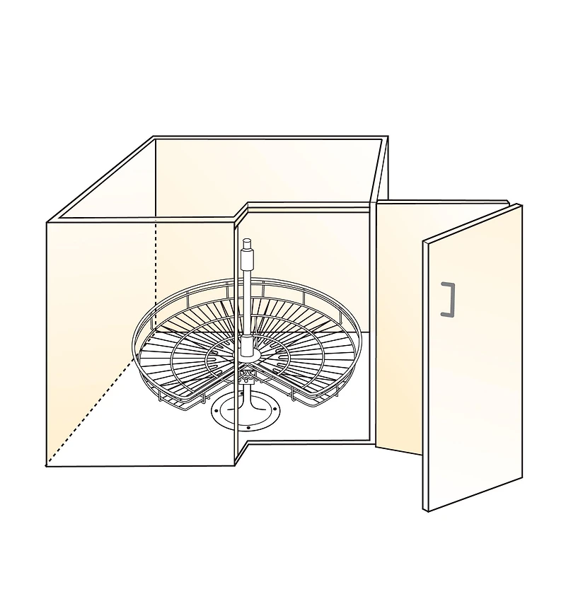 Plateaux pivotants en fil métallique