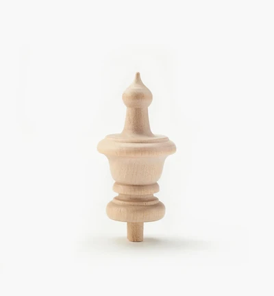 Grand fleuron décoratif en bois dur