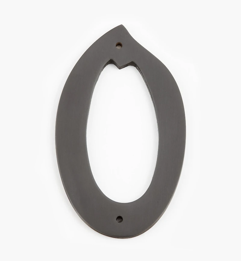 Script Cast Brass House Numbers