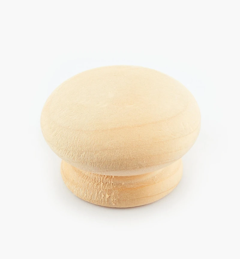 Bouton en bois brut