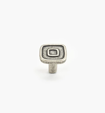 Bouton à motif rectiligne