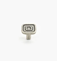 Bouton à motif rectiligne
