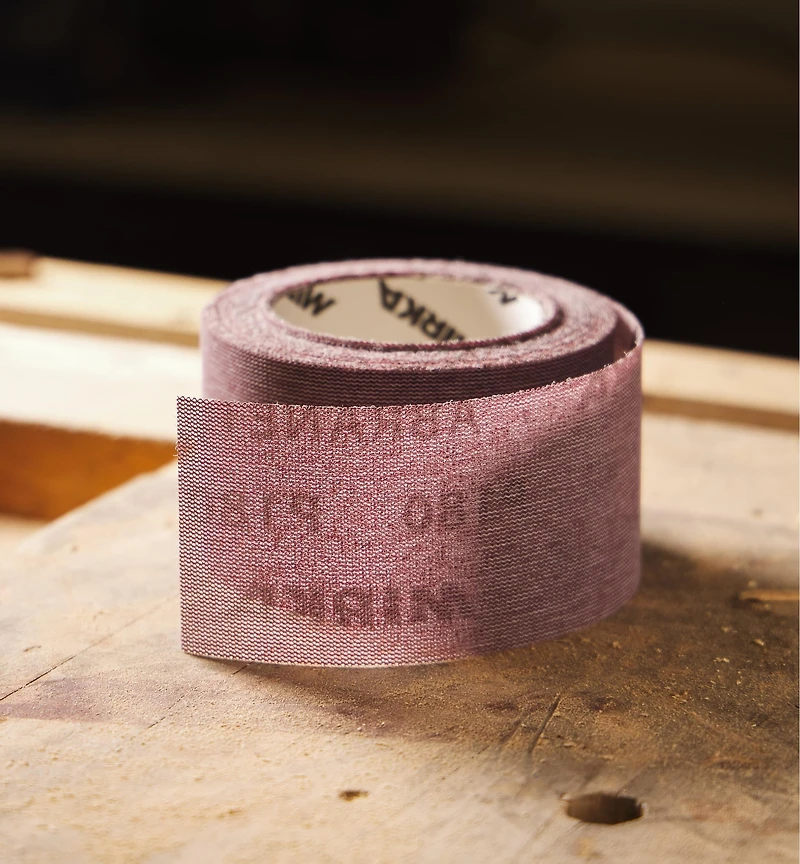 Rouleaux d'abrasif maillé Mirka Abranet, 2 3/4 po × 10 vg