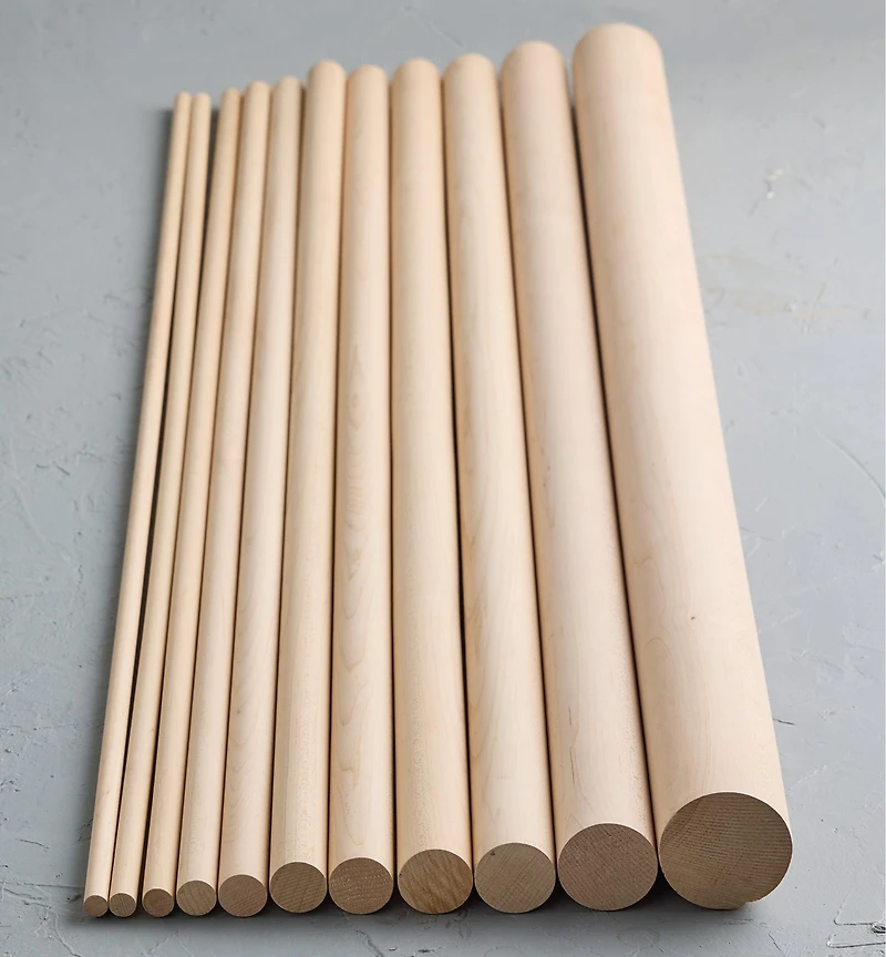36" Maple Dowel Rods