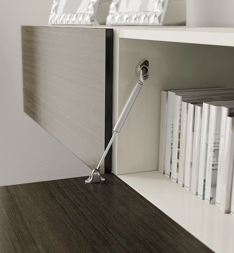 Soft-Open/Close Gas Spring Drop-Down Stays