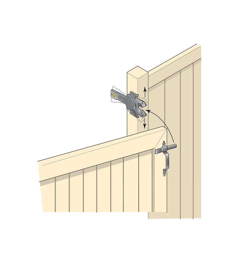 Ensemble de quincaillerie pour barrière