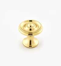 Turned Brass Raised Knobs