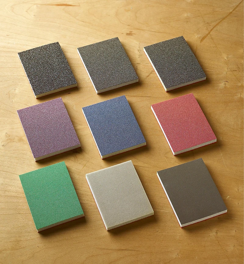 Mirka 3" × 4" 10mm Grip-Backed Sanding Sponges
