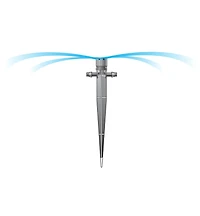 In-Line Shrubbler Spikes for Low-Flow Irrigation Systems