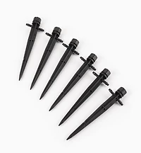 In-Line Shrubbler Spikes for Low-Flow Irrigation Systems