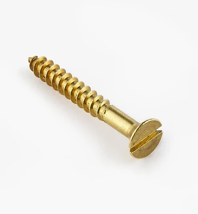 4" #8 Flat-Head Brass Screws