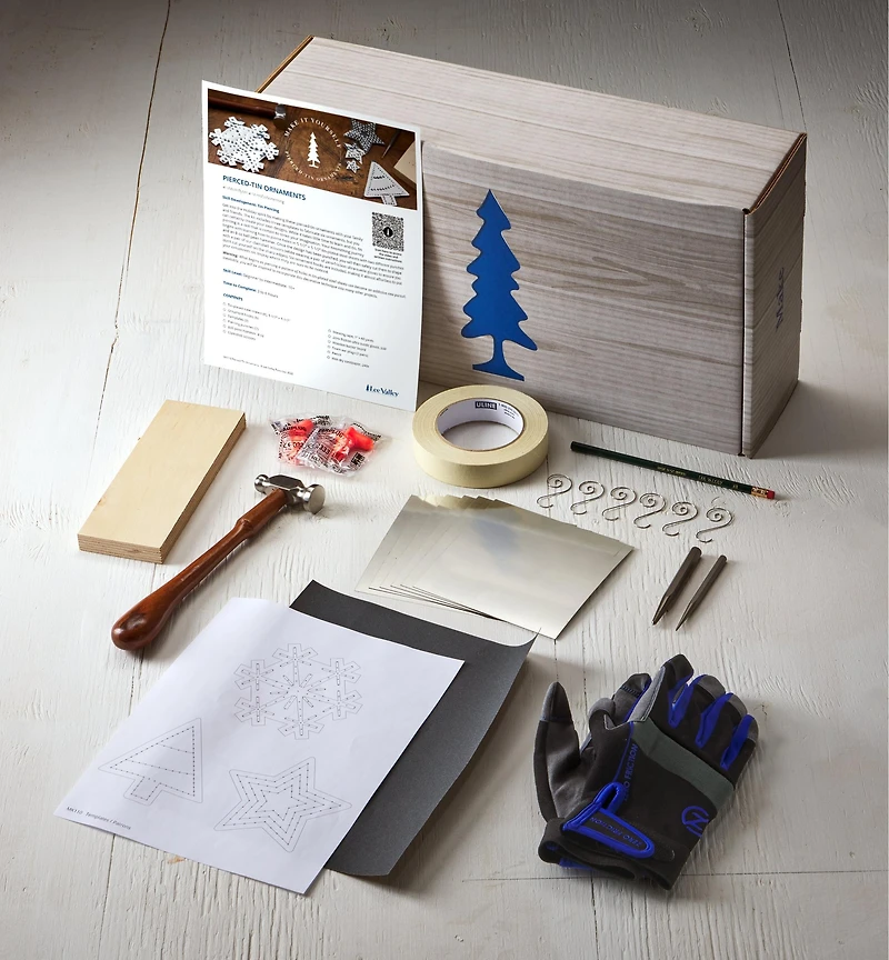 Make It Yourself Pierced-Tin Ornaments Kit