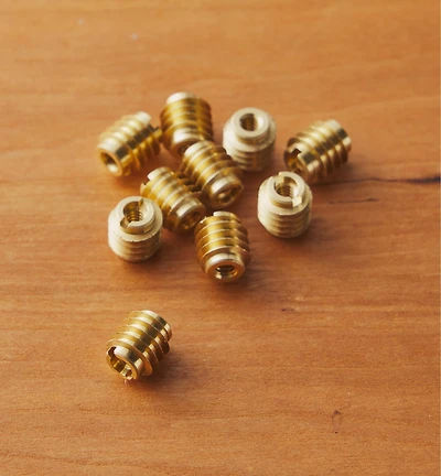 Brass Knife-Edge Insert Nuts