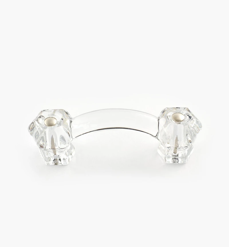 Poignée hexagonale en verre