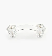 Poignée hexagonale en verre