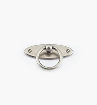 Oval Plate Ring Pull with Escutcheon