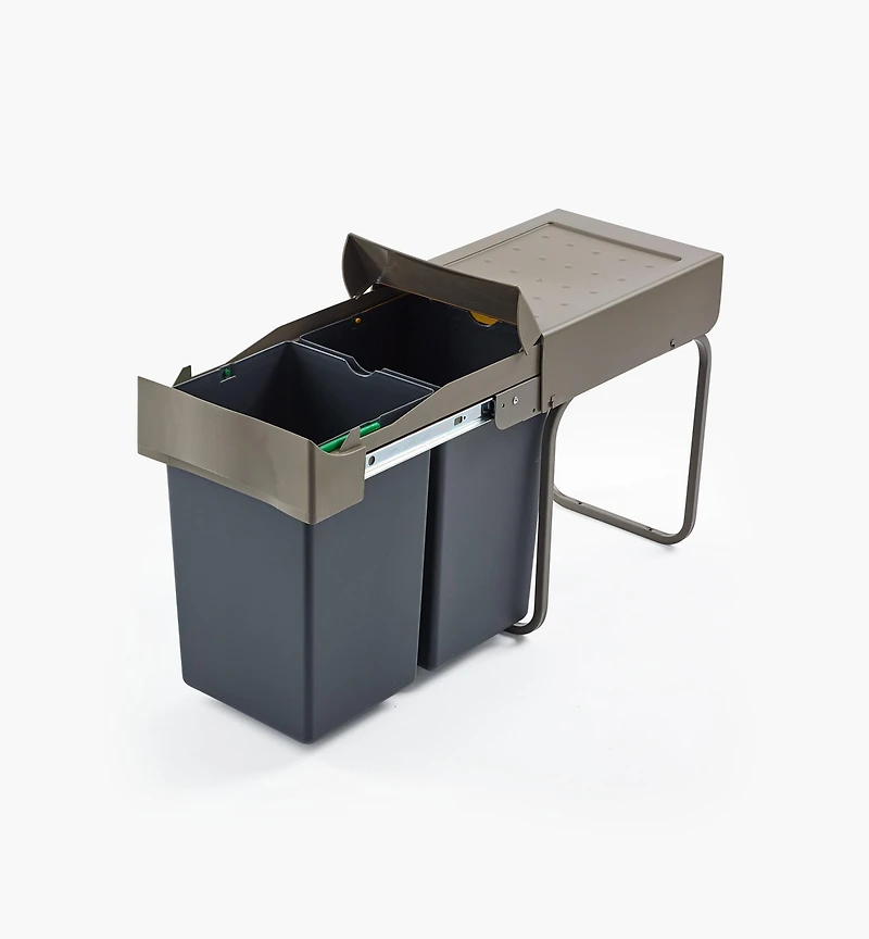 Bottom-Mount Sliding Waste Containers