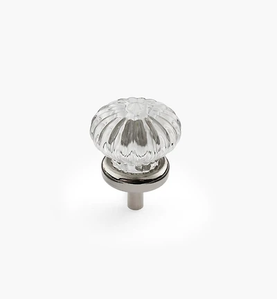 Glass Rosette Knobs