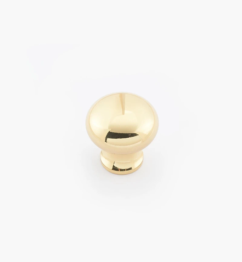 Round Brass Plain Knobs