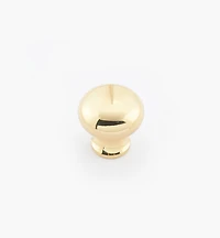 Round Brass Plain Knobs