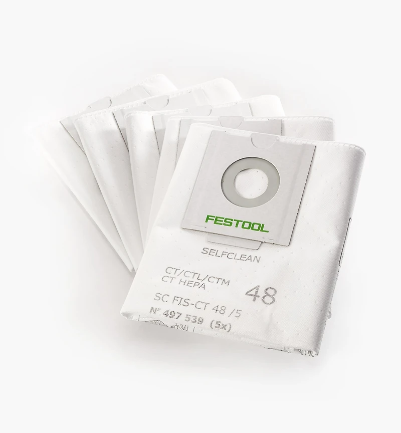 Sacs filtres autonettoyants pour aspirateurs CT Festool