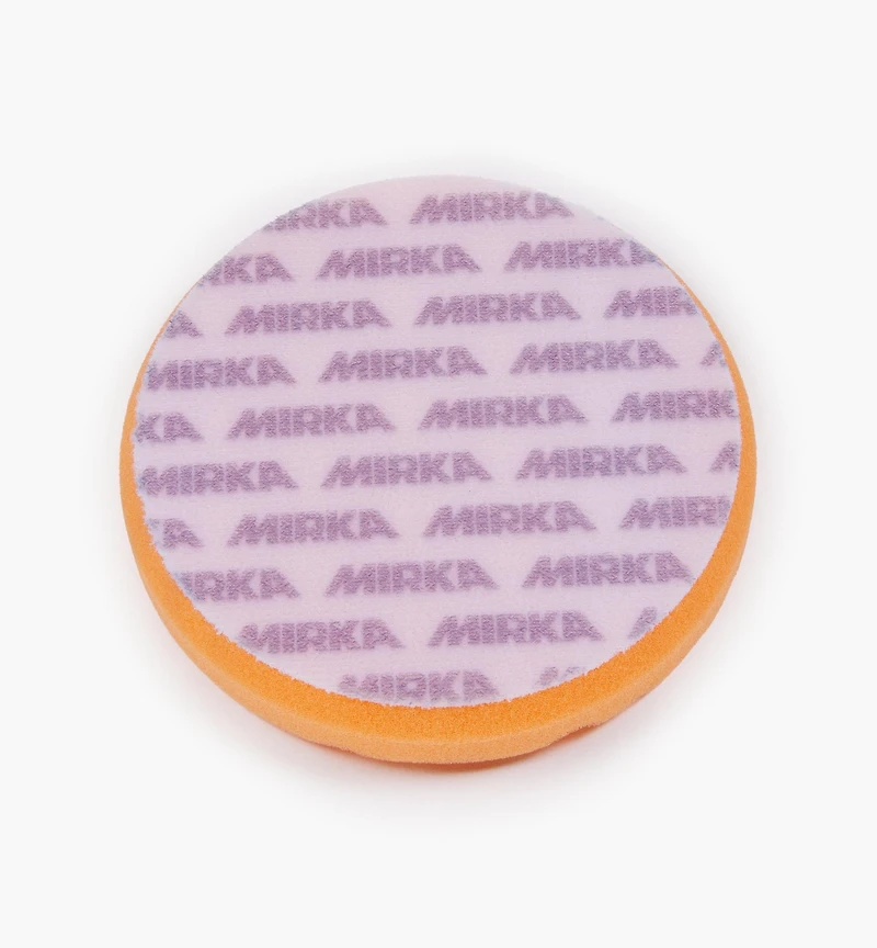 Tampon à polir en mousse gaufrée orange Mirka, 6 po