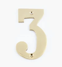 Standard Cast Brass House Numbers
