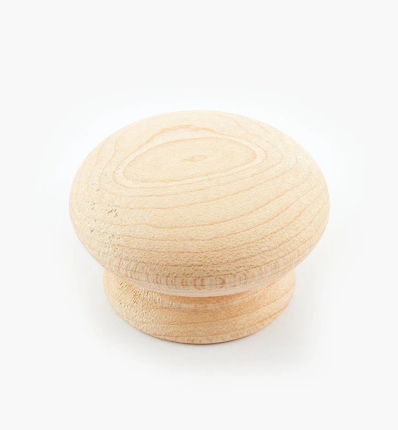 Bouton en bois brut