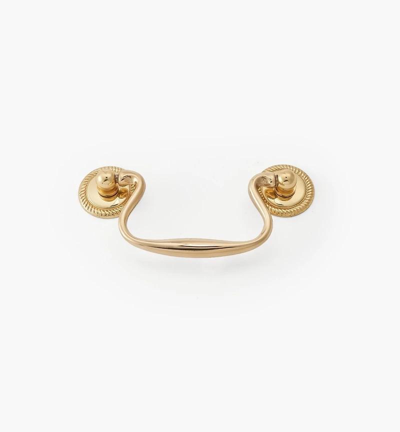 Poignée à cols-de-cygne motif cordé