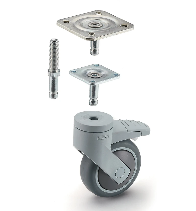 Levina 75mm Steel-Plate Casters