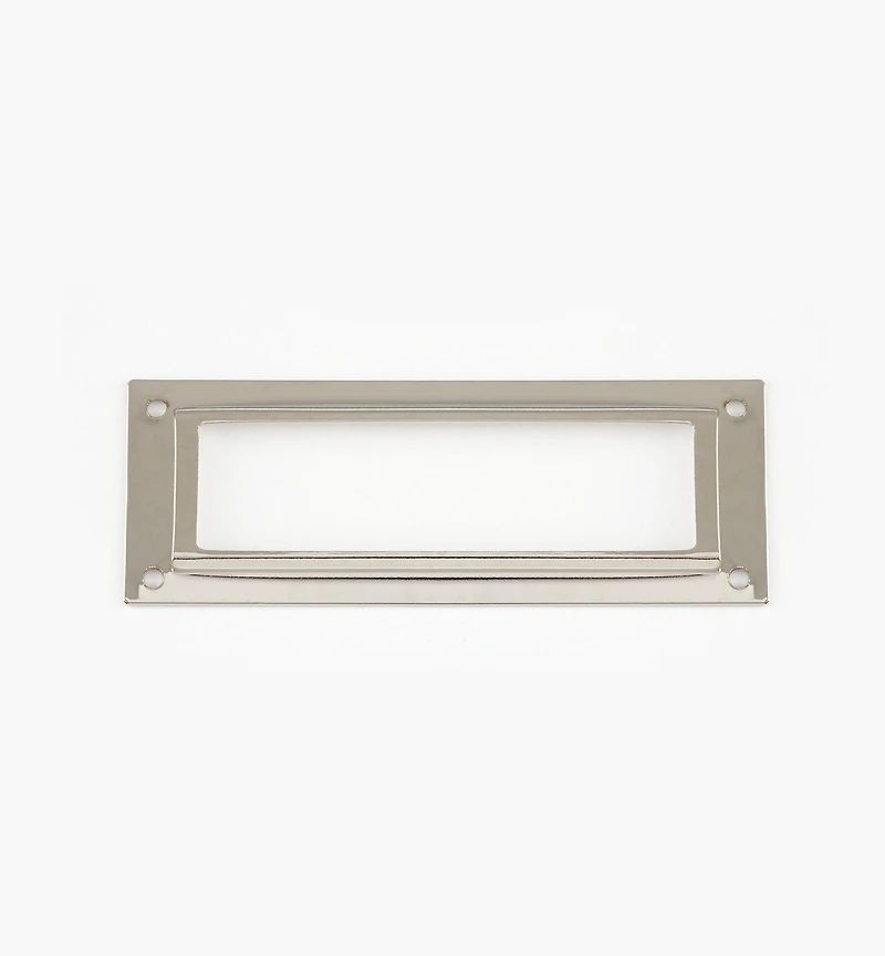 Porte-étiquettes en laiton estampé