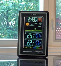 Station météo sans fil à écran couleur