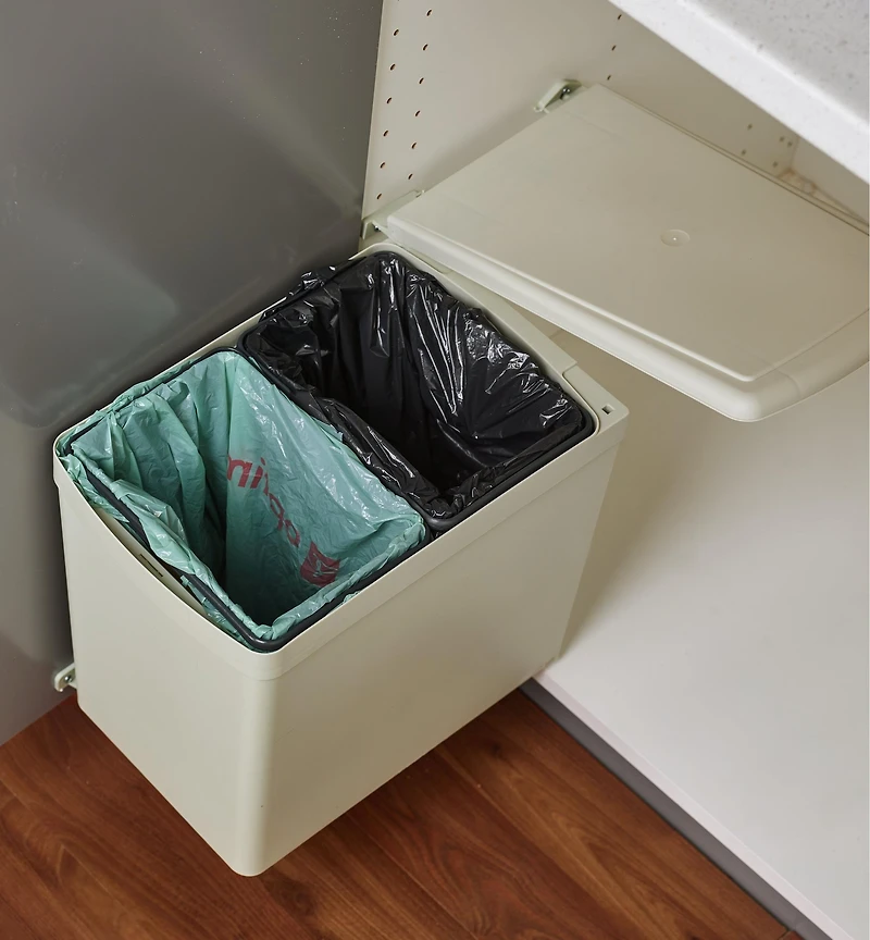 15 Litre Door-Mount Dual Waste Container