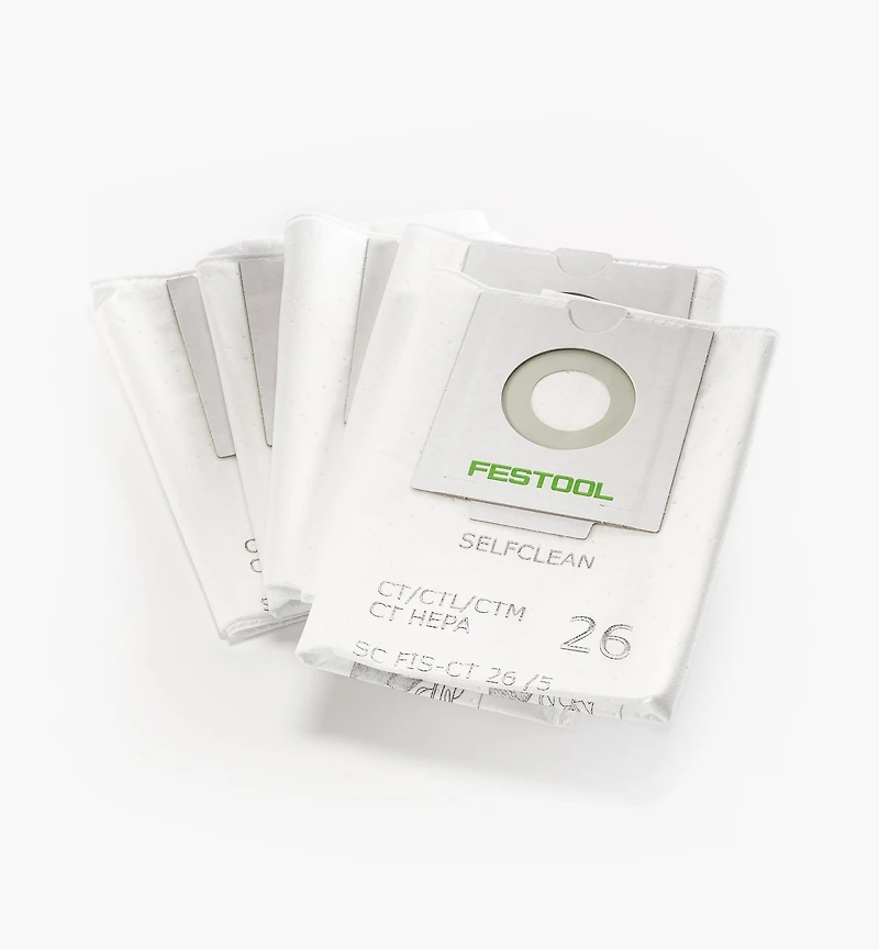 Sacs filtres autonettoyants pour aspirateurs CT Festool