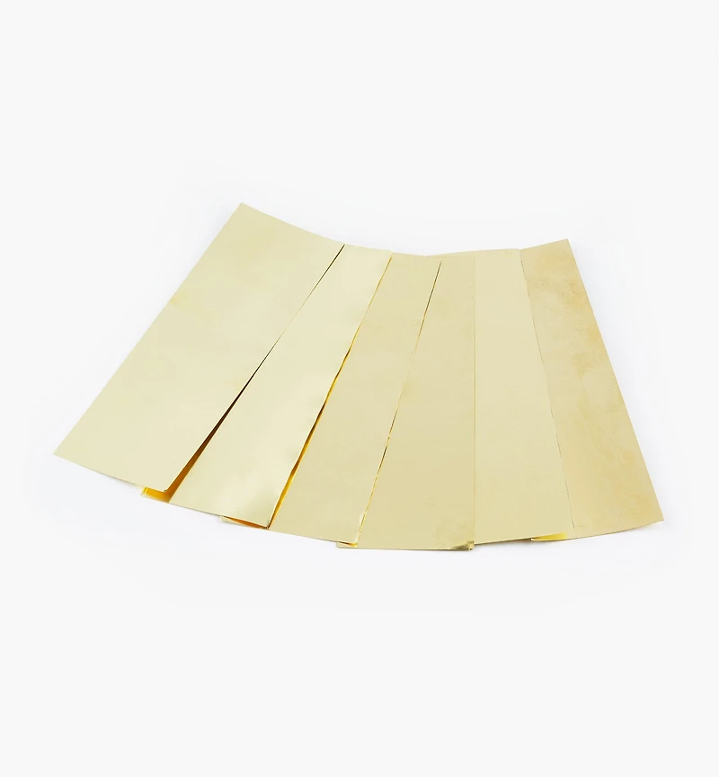 Feuilles de laiton pour cales