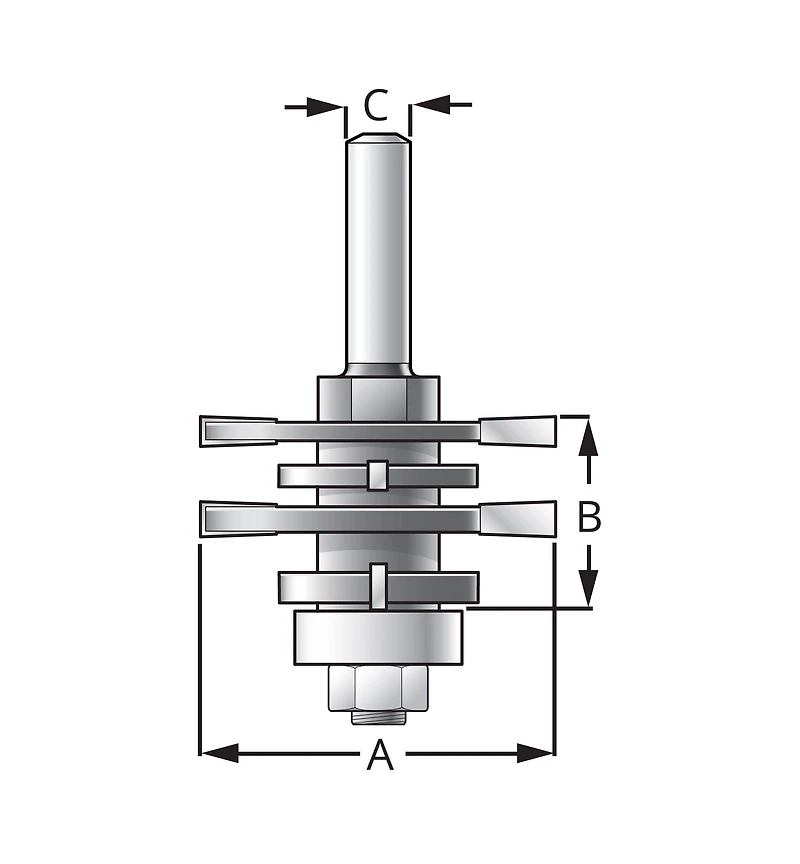 Four-in-One Grooving Bit