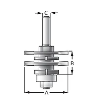 Four-in-One Grooving Bit