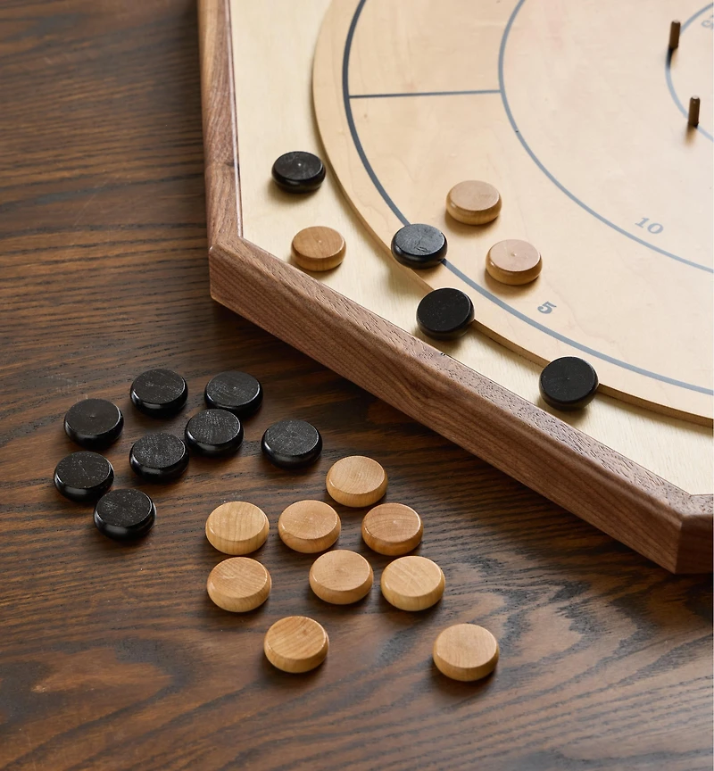 Wooden Crokinole/Checker Pieces